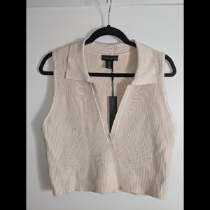 House of Harlow 1960 Sweater Vest - Beige XL